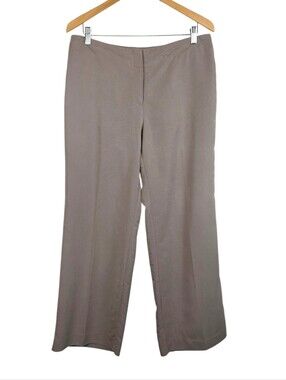 Chicos Modal Blend Lightweight Wide Leg Career Pants Sz 2 Office Business